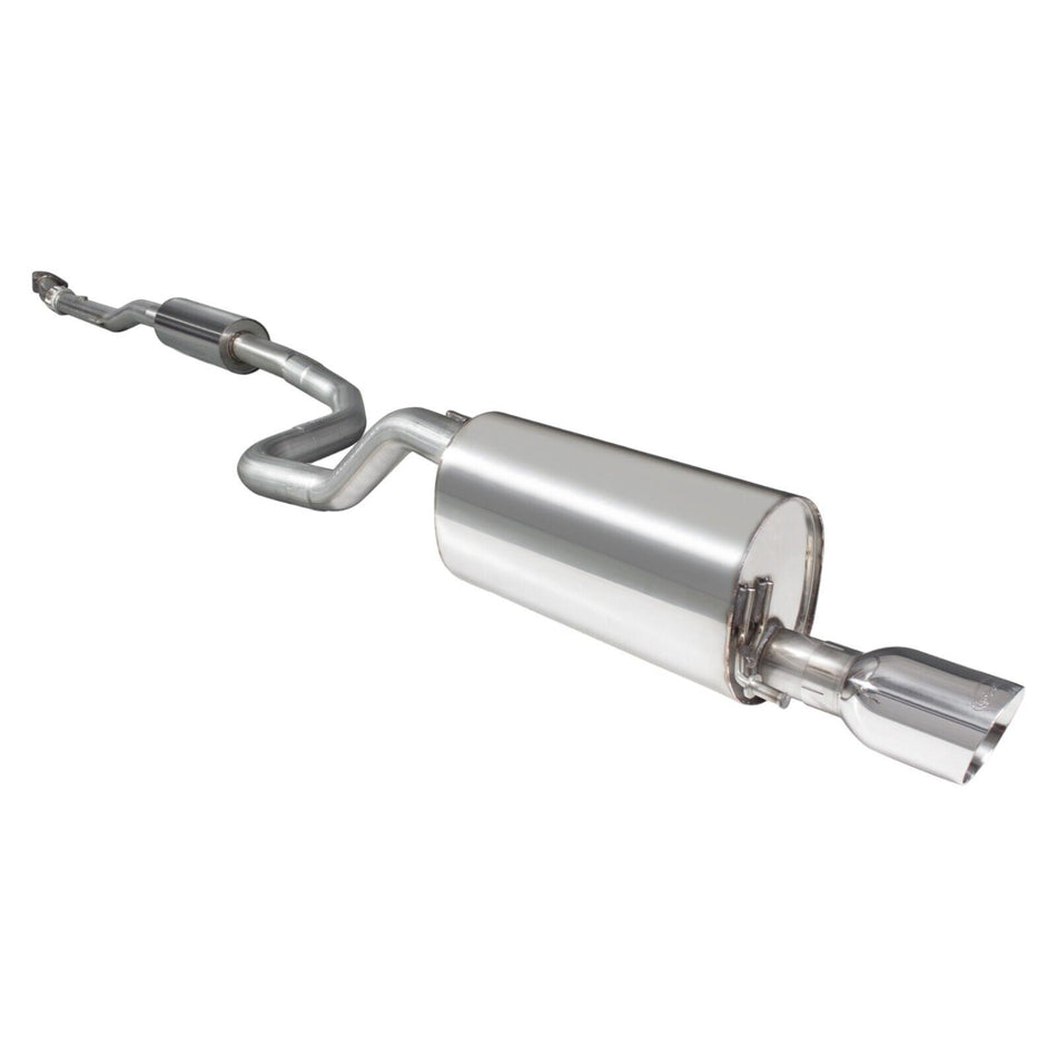 Scorpion Resonated cat-back Exhaust Silver Daytona Tips Vauxhall Corsa E 1.4