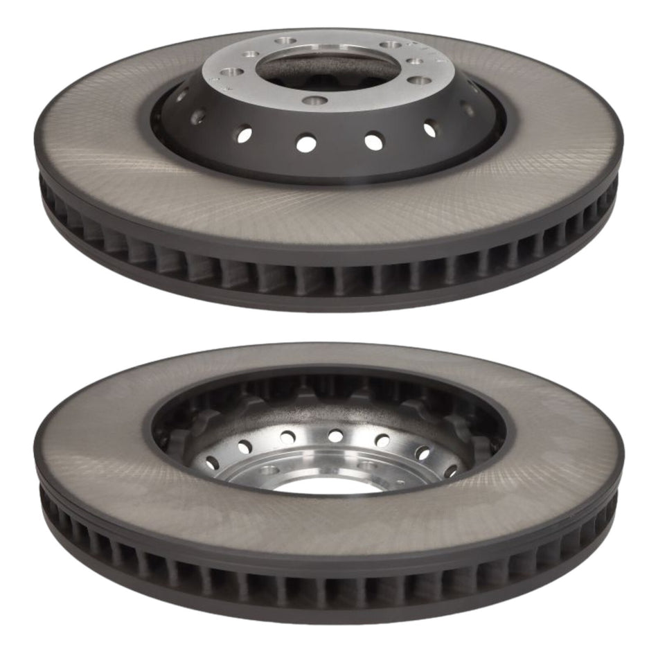 SHW Front Brake Discs 390mm x2 R90 For Porsche Cayenne 3.0 AWD+Hybrid / 2.9S 9YB