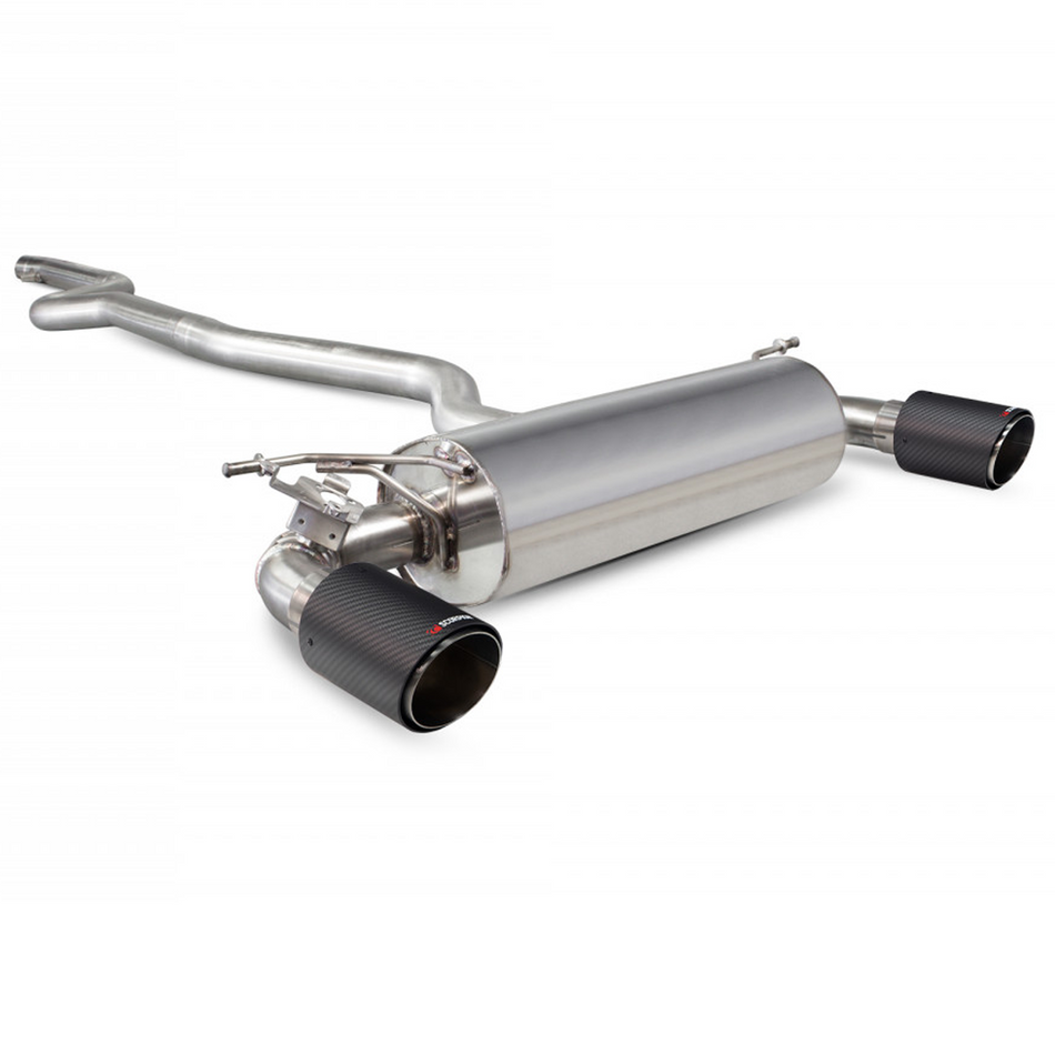 Scorpion Non-Res cat-back Exhaust system + Carbon Tips BMW M140i F20 F21 Non-Opf