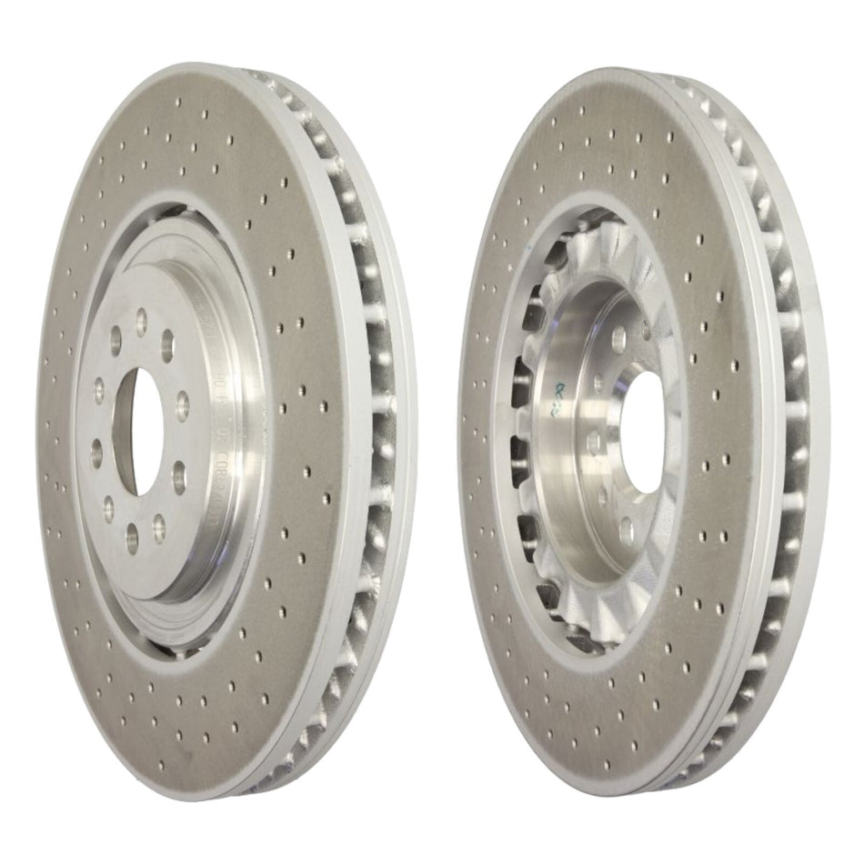 SHW Front Drilled Brake Discs 380mm R90 X2 For Maserati Levante 3.0D/S/3.8 M161