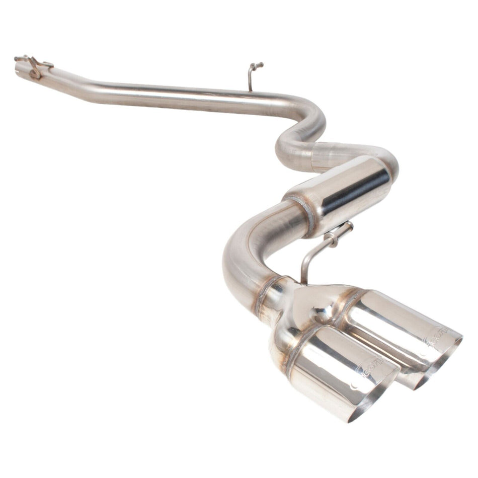 Audi TT Mk2 2.0TDI 09-14 2.5" Catback Exhaust Stainless Steel Polished STW Tip