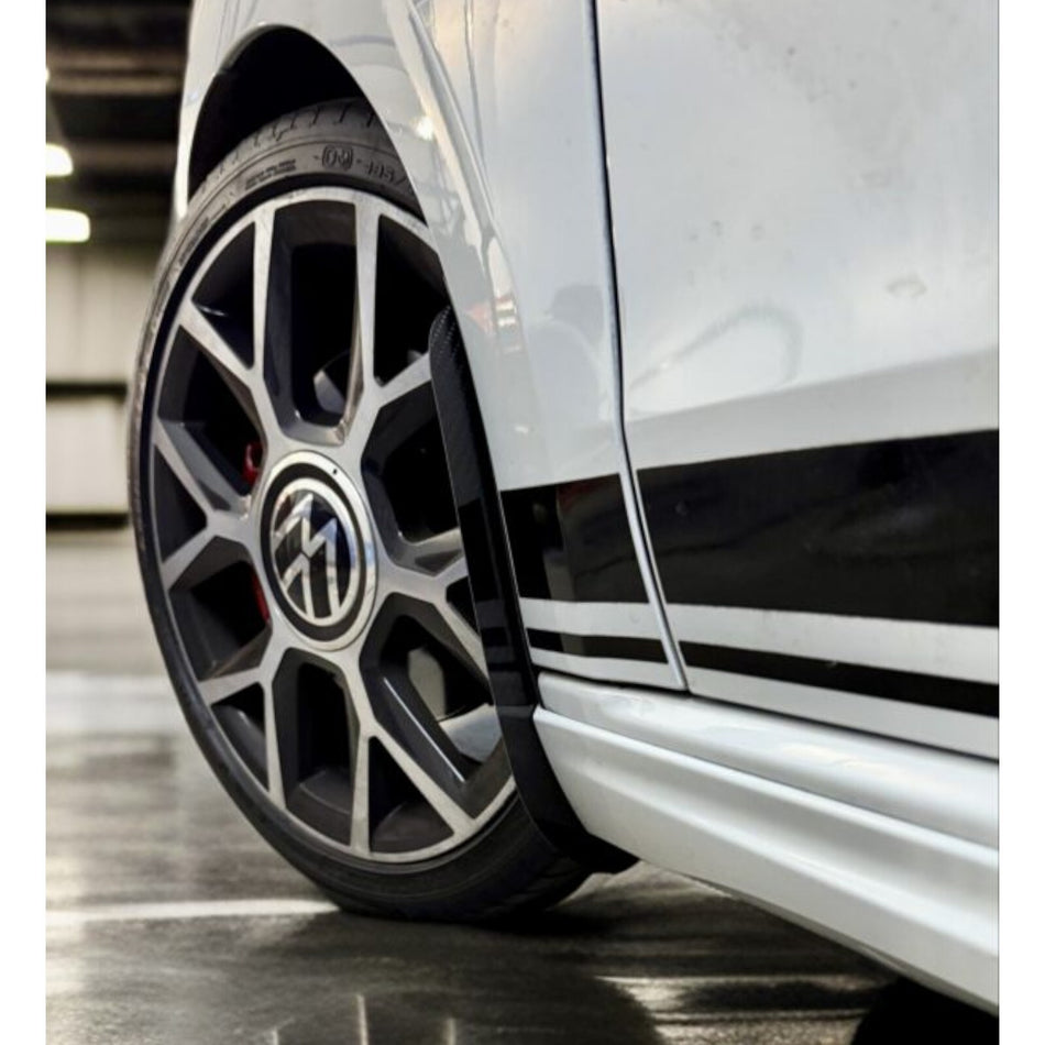 AP Design Carbon Fibre Front Mud Flaps/Arch Guards For VW UP + GTI