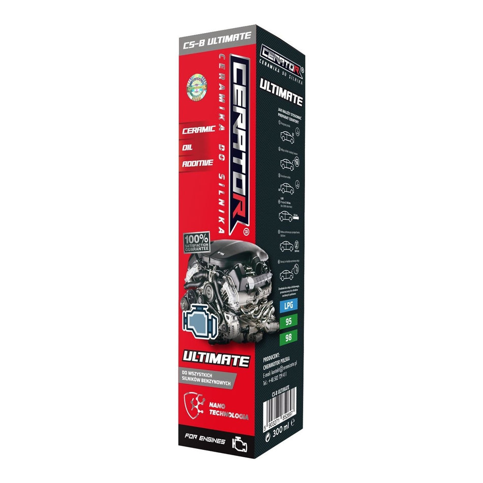 Cerator Ultimate 300ml Ceramic Engine Oil Additive by Ceramizator (Petrol CS-B / Diesel CS-D) - Petrol (CS-B Ultimate)