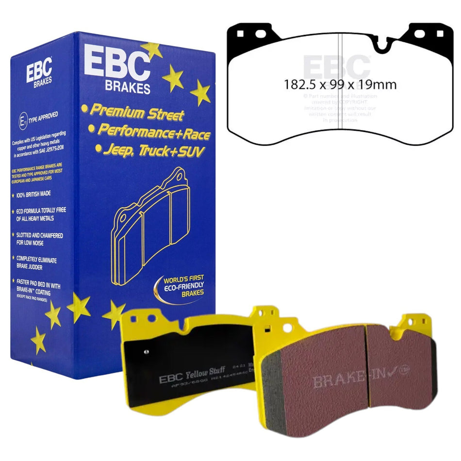 BMW M2 G87/M3 G80/M4 G82 Inc Competition EBC Yellowstuff Front Brake Pads