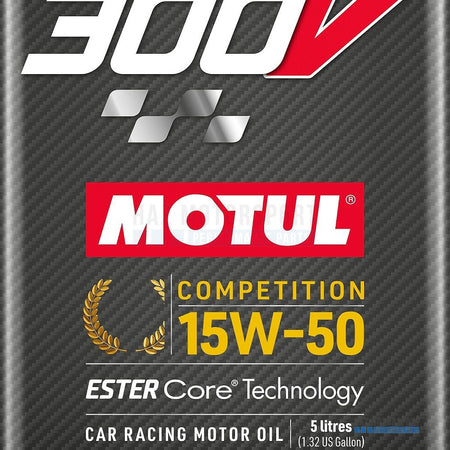 5L MOTUL 300V COMPETITION 15W-50 Ester Racing Engine Oil Motorsport Track