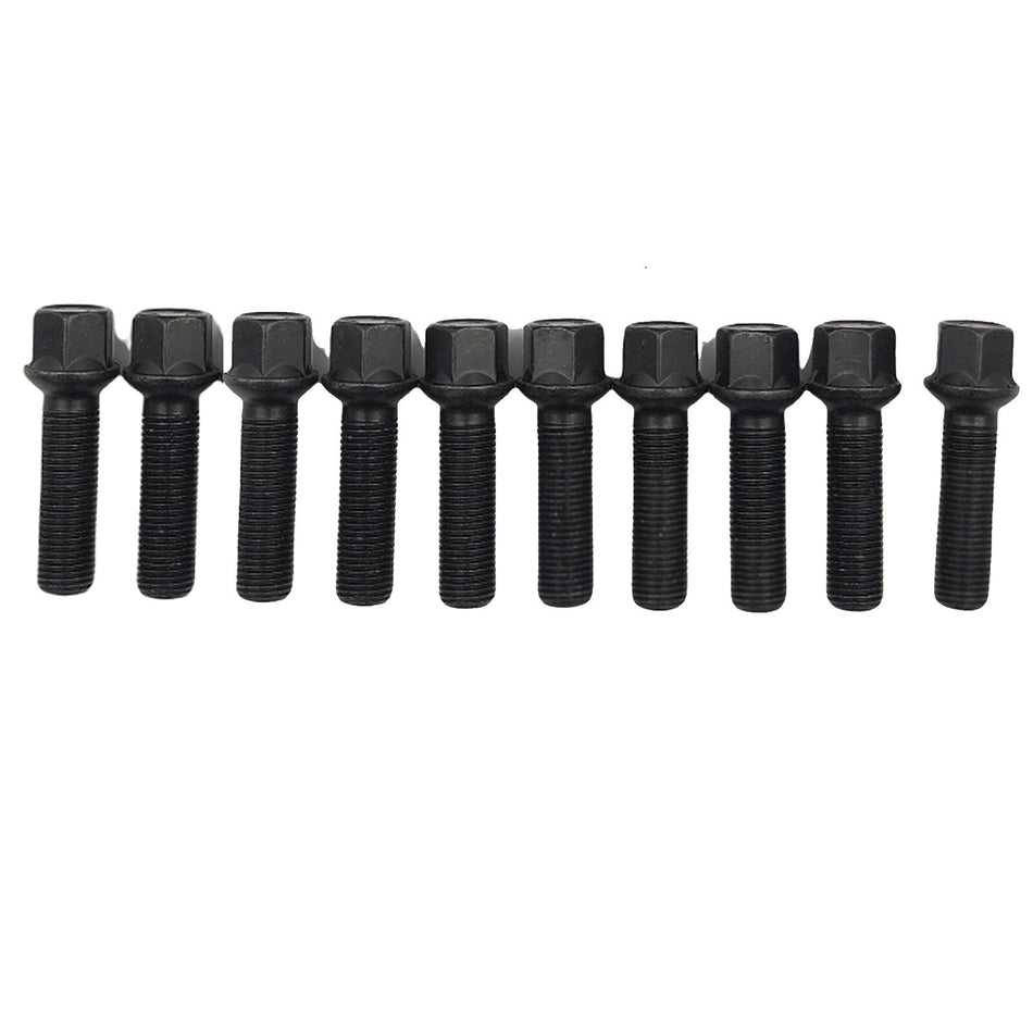 x10 Extended Wheel Bolts Set For 16mm Wheel Spacers For VW AUDI OEM