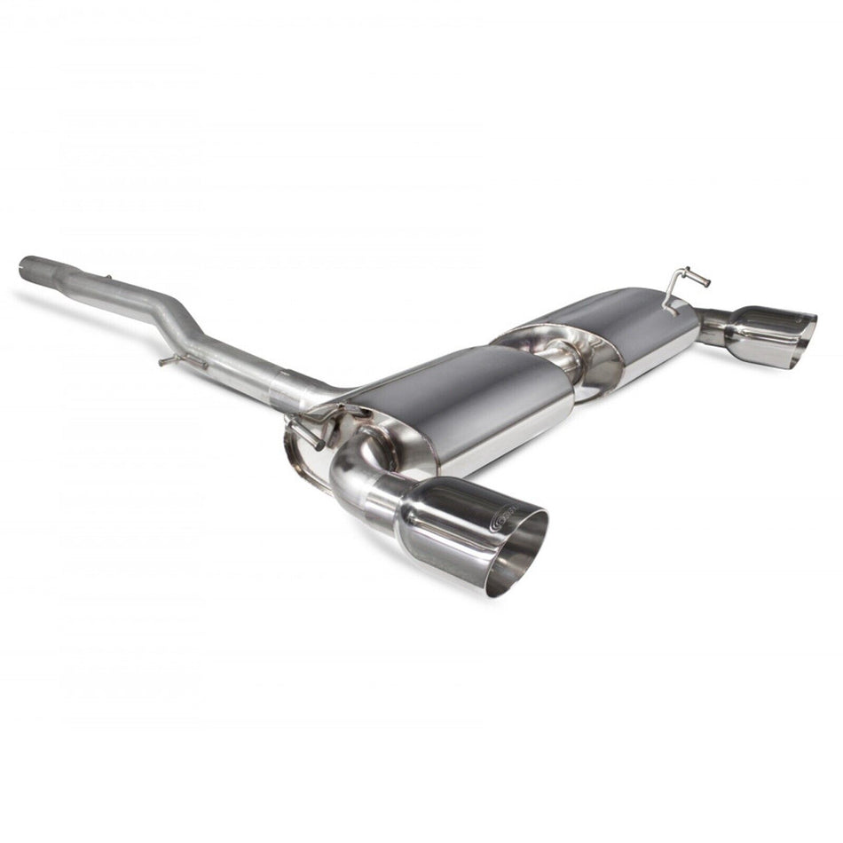 VW Golf Mk4 R32 2.75" Non-Resonated Catback Exhaust Polished Daytona (Twin) Tip