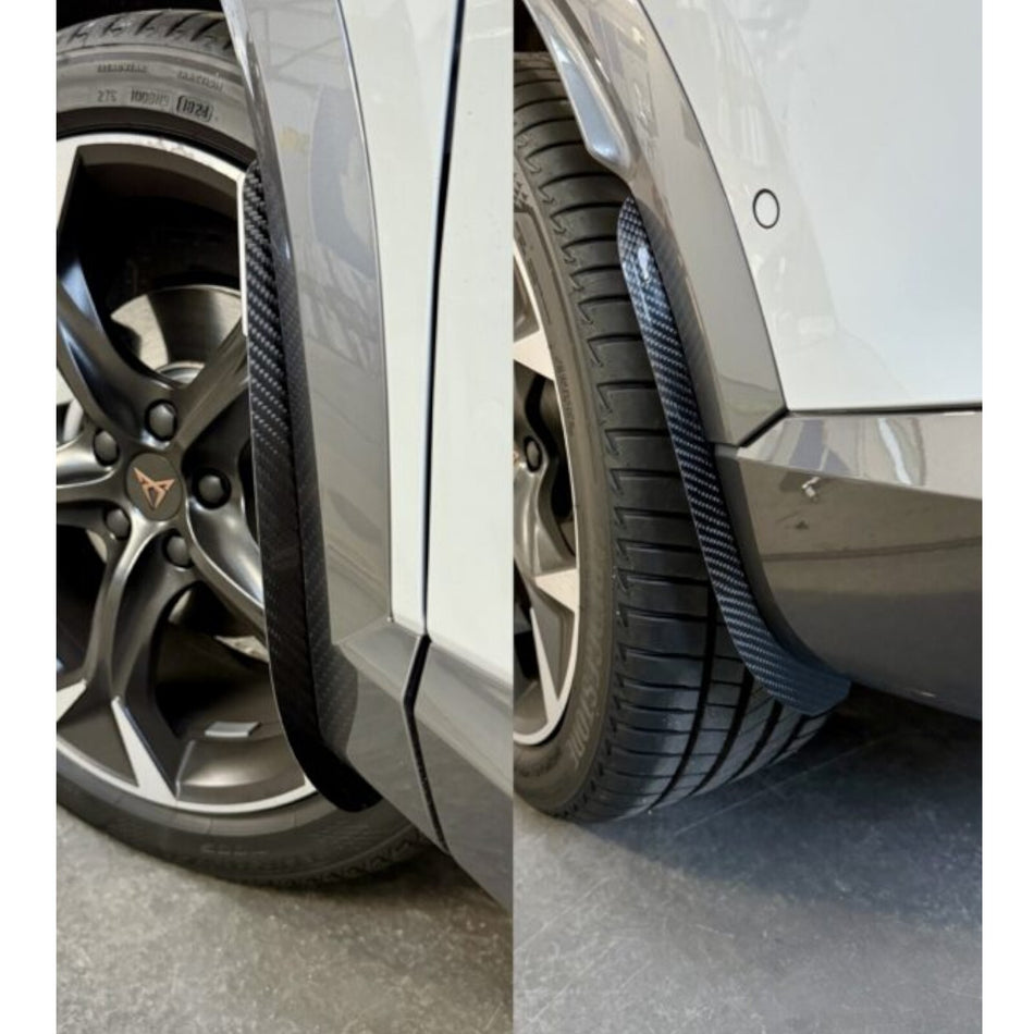 AP Design Carbon Fibre Front/Rear Mud Flaps/Arch Guards For Cupra Formentor 22-