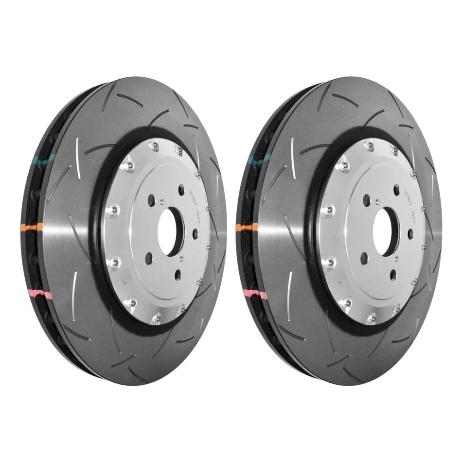 Audi RSQ3 8U Front Brake Discs Grooved 365mm R90 DBA 5000 T3 Slotted 2013-18 x2