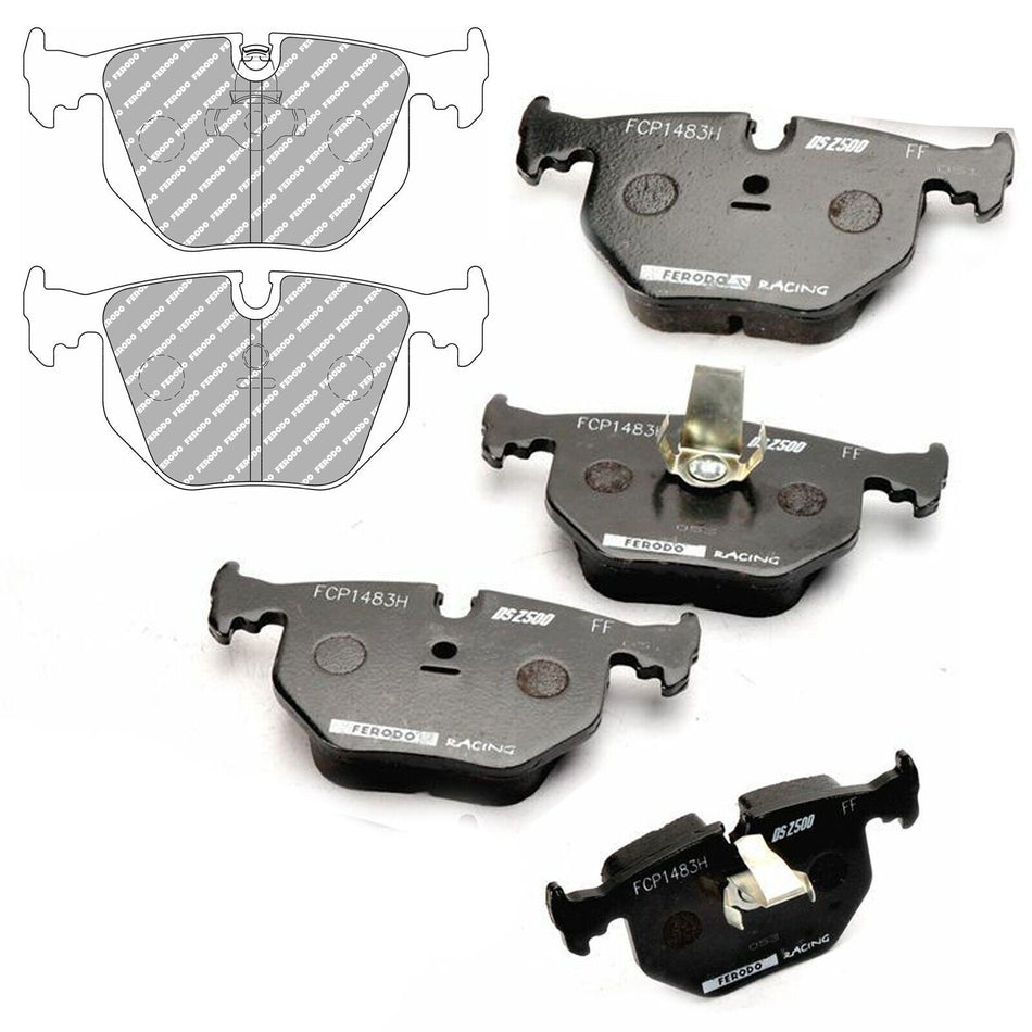 Ferodo Racing DS2500 Rear Brake Pads For BMW E46 M3 - FCP1483H (TRACK,STREET)