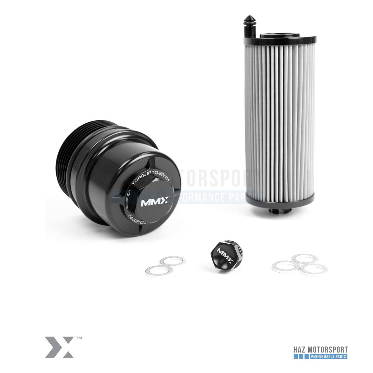 MMX Oil Change Service Kit - BMW S58 M2 M3 M4 (Lifetime Filter, Billet Housing, Sump Plug)