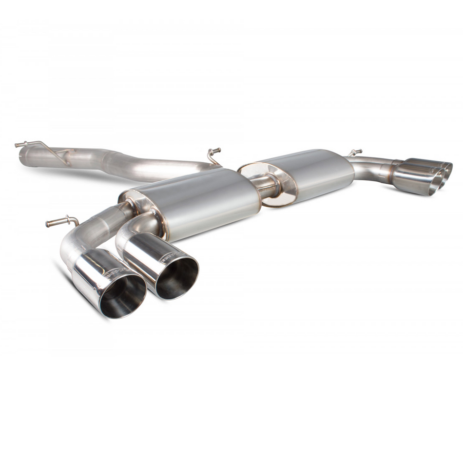 Scorpion 3" Non-Res GPF-Back Exhaust System + Polished Daytona Tips Audi SQ2