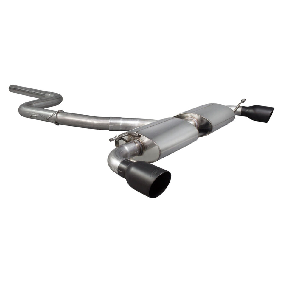 VW Golf Mk6 GTi 2.0 TSi 3" Non-Res Catback Exhaust Black Ceramic Daytona Tip