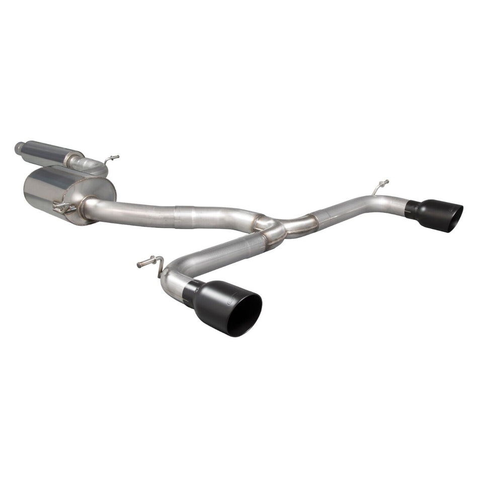 Scorpion 3" Resonated cat-back Exhaust Black Tips VW Golf MK7.5 GTI Non-OPF