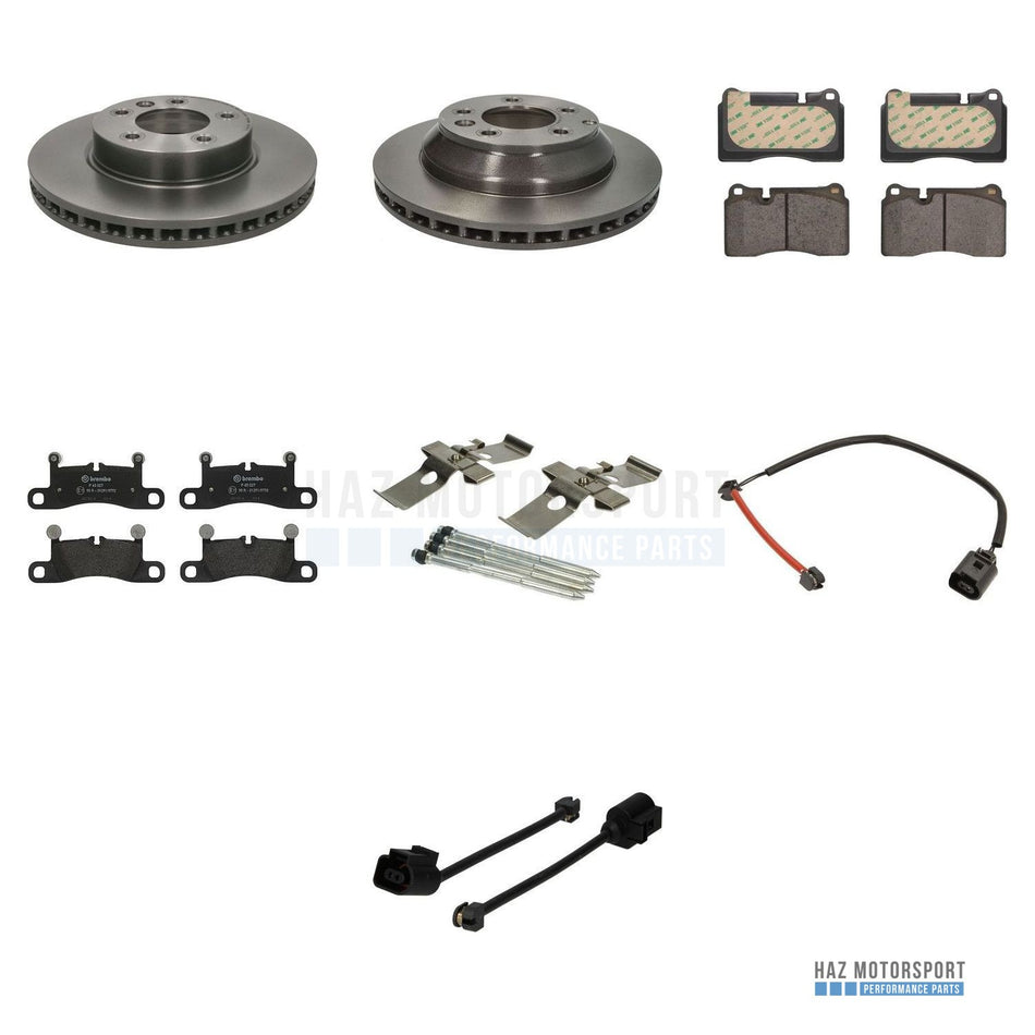 VW Touareg 7P Front & Rear Brake Discs & Pads Kit - Brembo 330mm