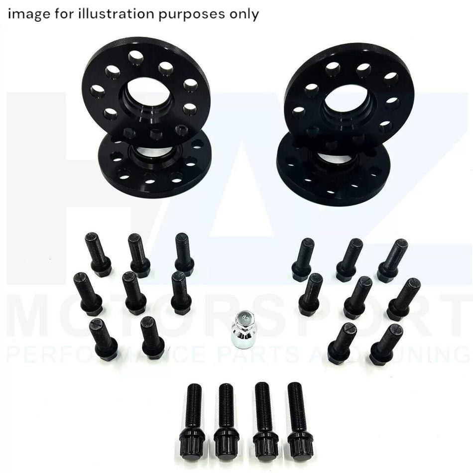 Wheel Spacers 10MM 12MM 5x112 66.6 + Locks For Bmw G20 G22 G80 G81 G82 G30 G12