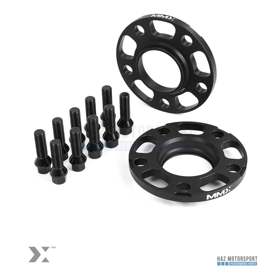 MMX Hubcentric Wheel Spacers (Pair) M12x1.5 5x120 - BMW E-Series