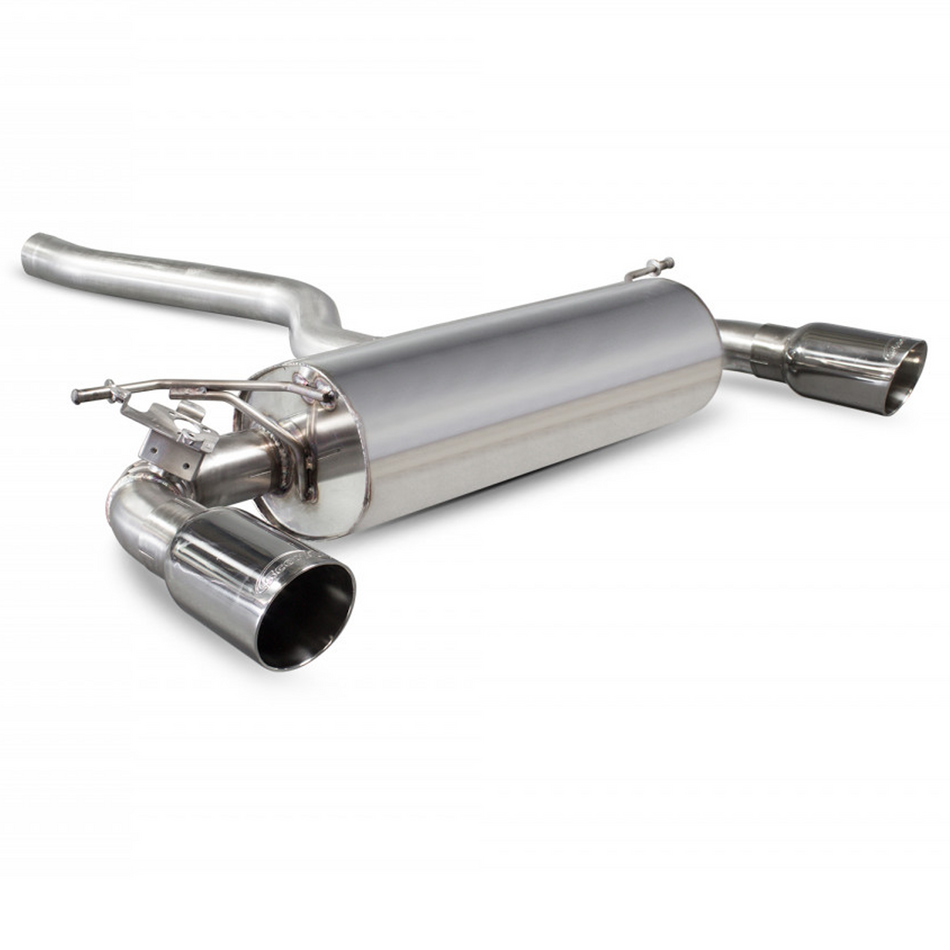 Scorpion GPF-Back Valved Exhaust System + Silver Tips BMW M140i F20 F21 OPF/GPF