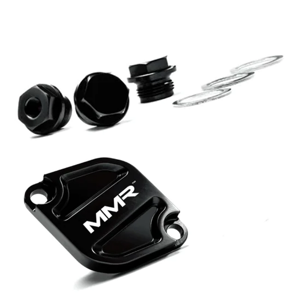 BMW M135i Billet Oil Thermosat Cover Set MMR Performance 335i M3 M4 N55 S55 N54