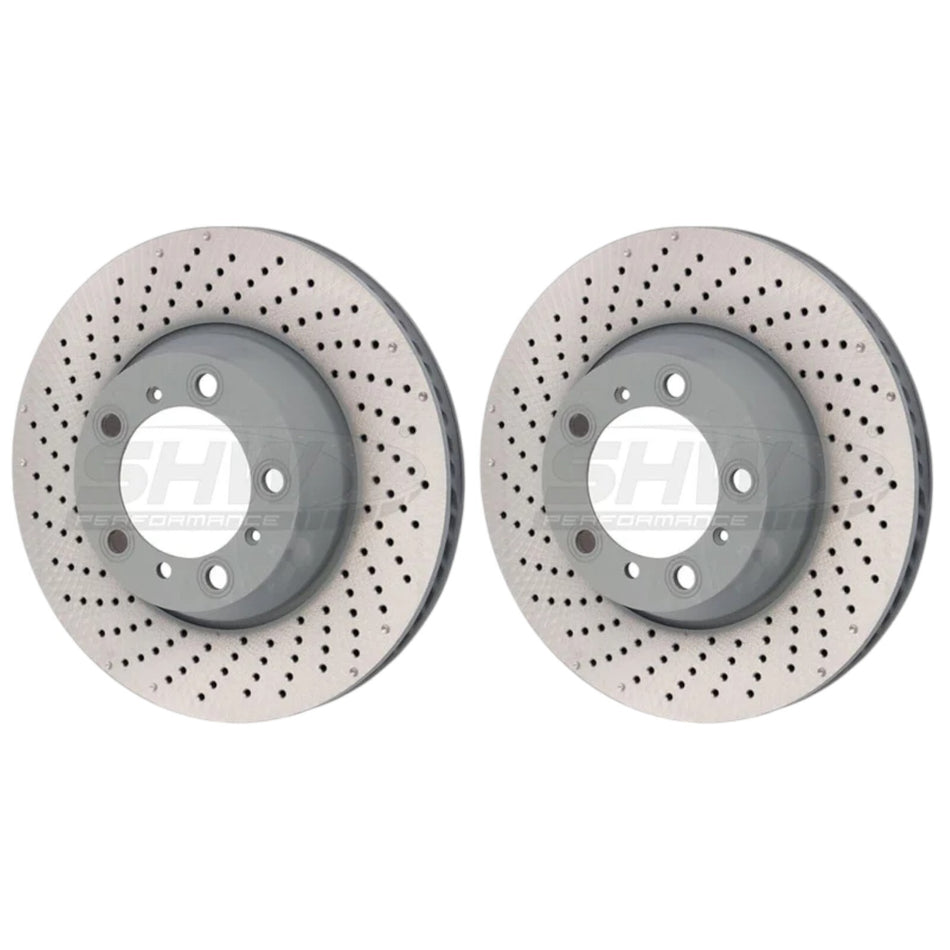 SHW Rear 365mm Brake Discs X2 For Mercedes-Benz / ML63 / R63 AMG 4-MATIC 06-