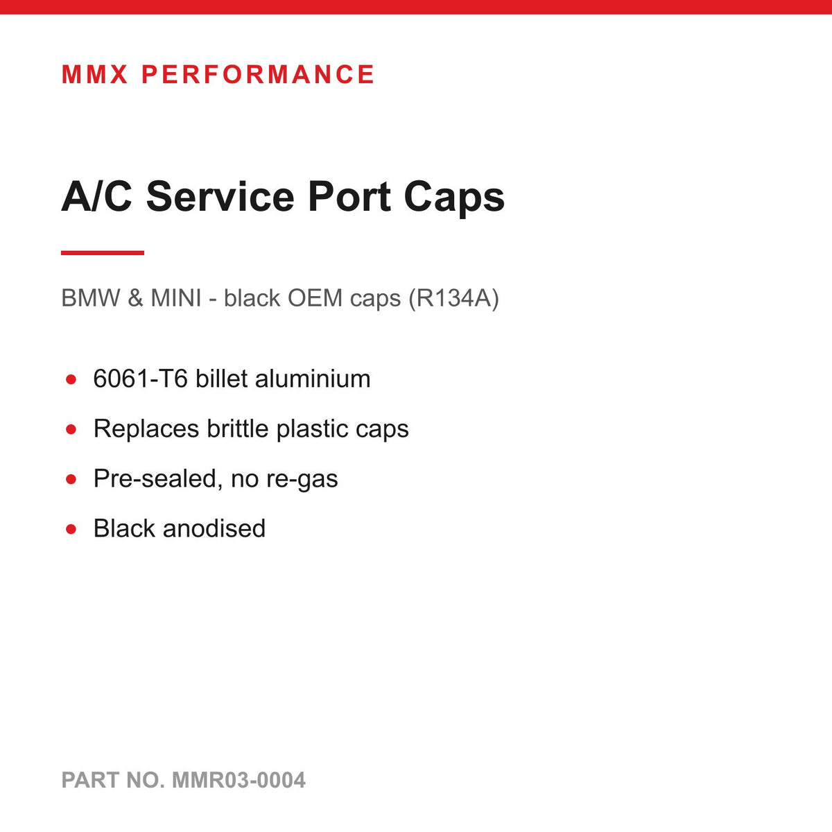 MMX Billet Air Conditioning Caps - BMW & MINI