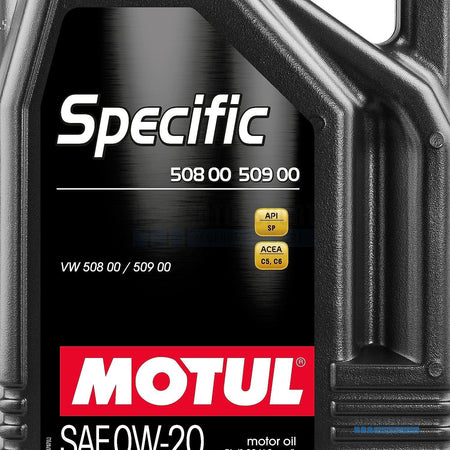 5L MOTUL SPECIFIC 508 00 509 00 0W-20 Engine Oil VW Audi Porsche C20 ACEA C5