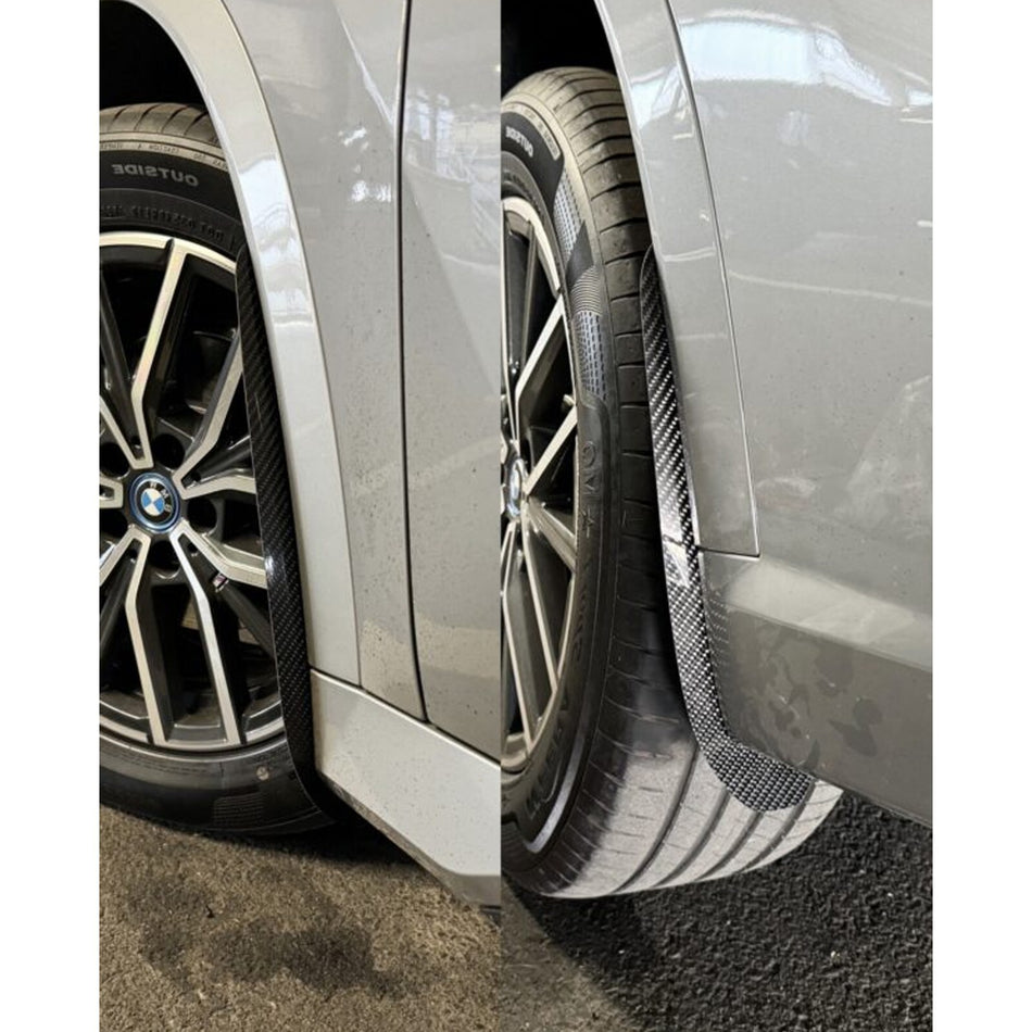 AP Design Gloss Carbon Front And Rear Mud Flap/Arch Guards Kit For BMW X1/IX1