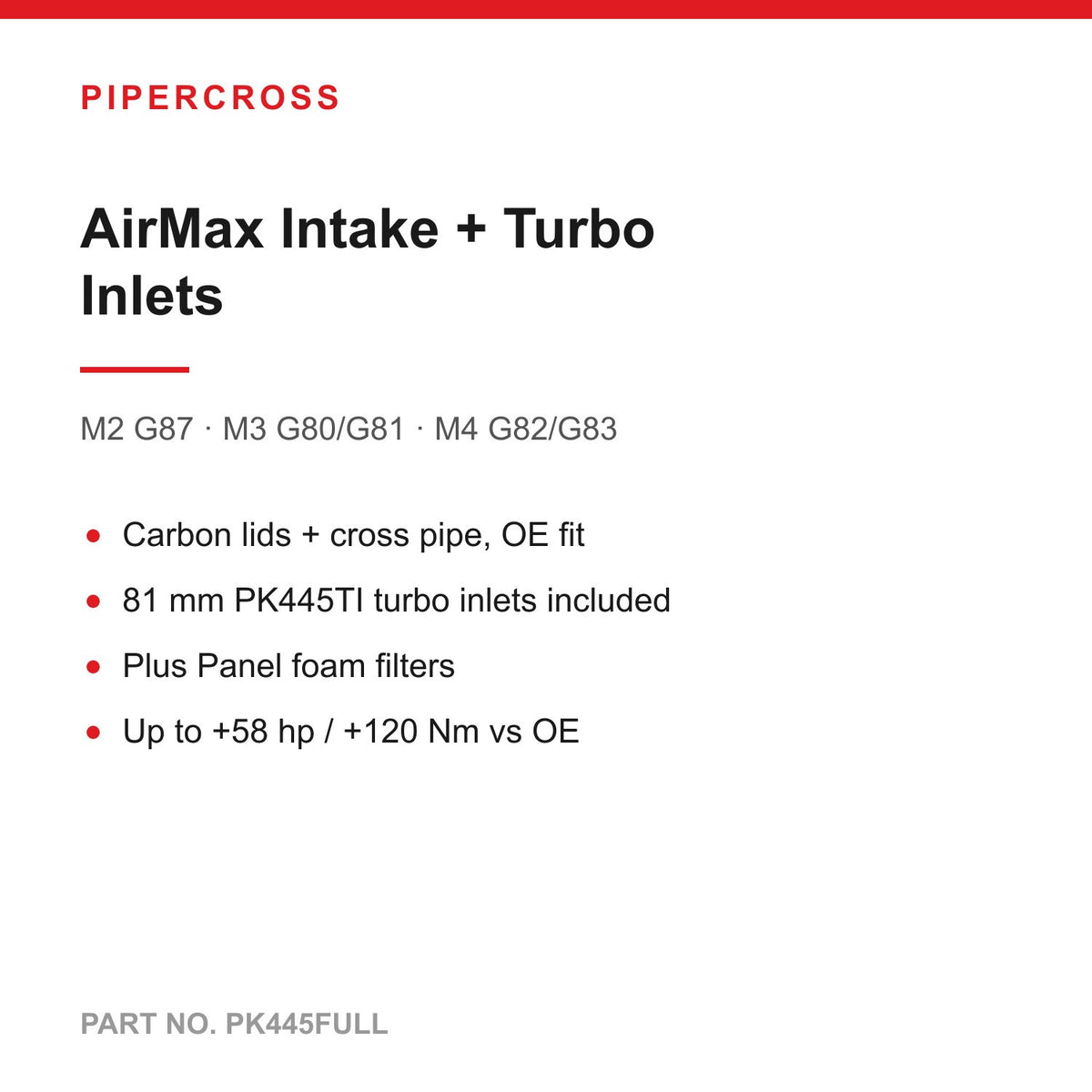 AirMax intake fitted, engine bay