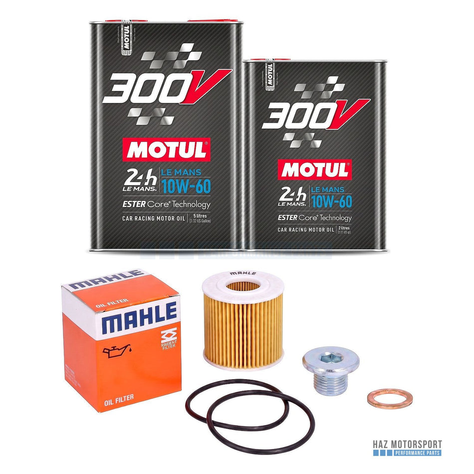 BMW E46 M3 Z4 M Z3 M S54 Oil Service Kit Filter Sump Plug 7L Motul 300V 10W-60