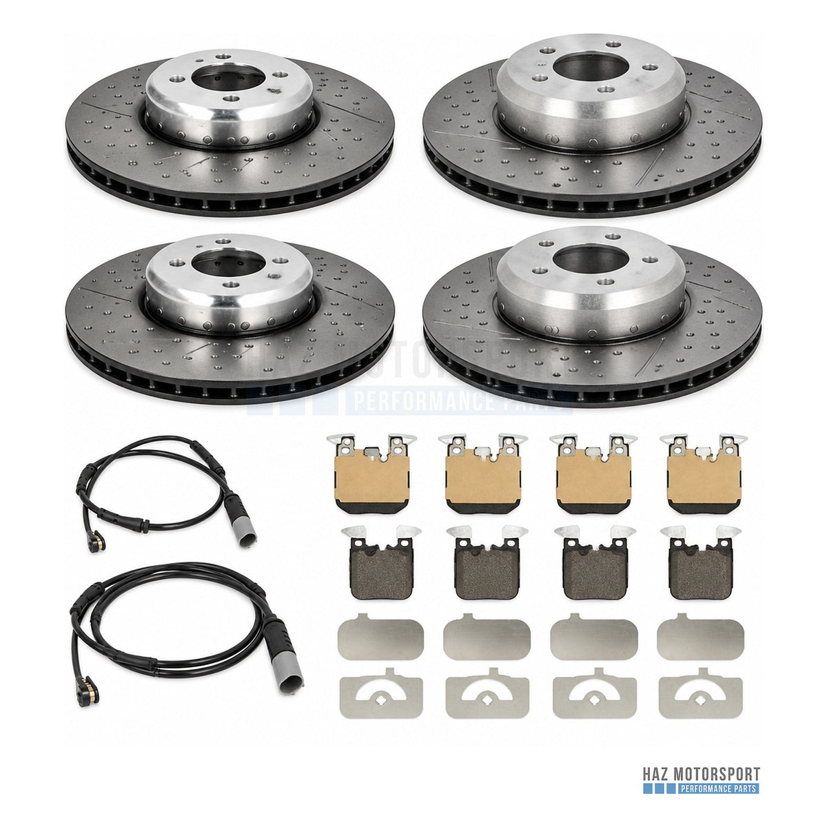 BMW 3 & 4 Series Brembo Two-Piece Front & Rear Brake Discs, Ferodo Pads & Wear Sensors (F30 F31 F32 F33 F34 F36)