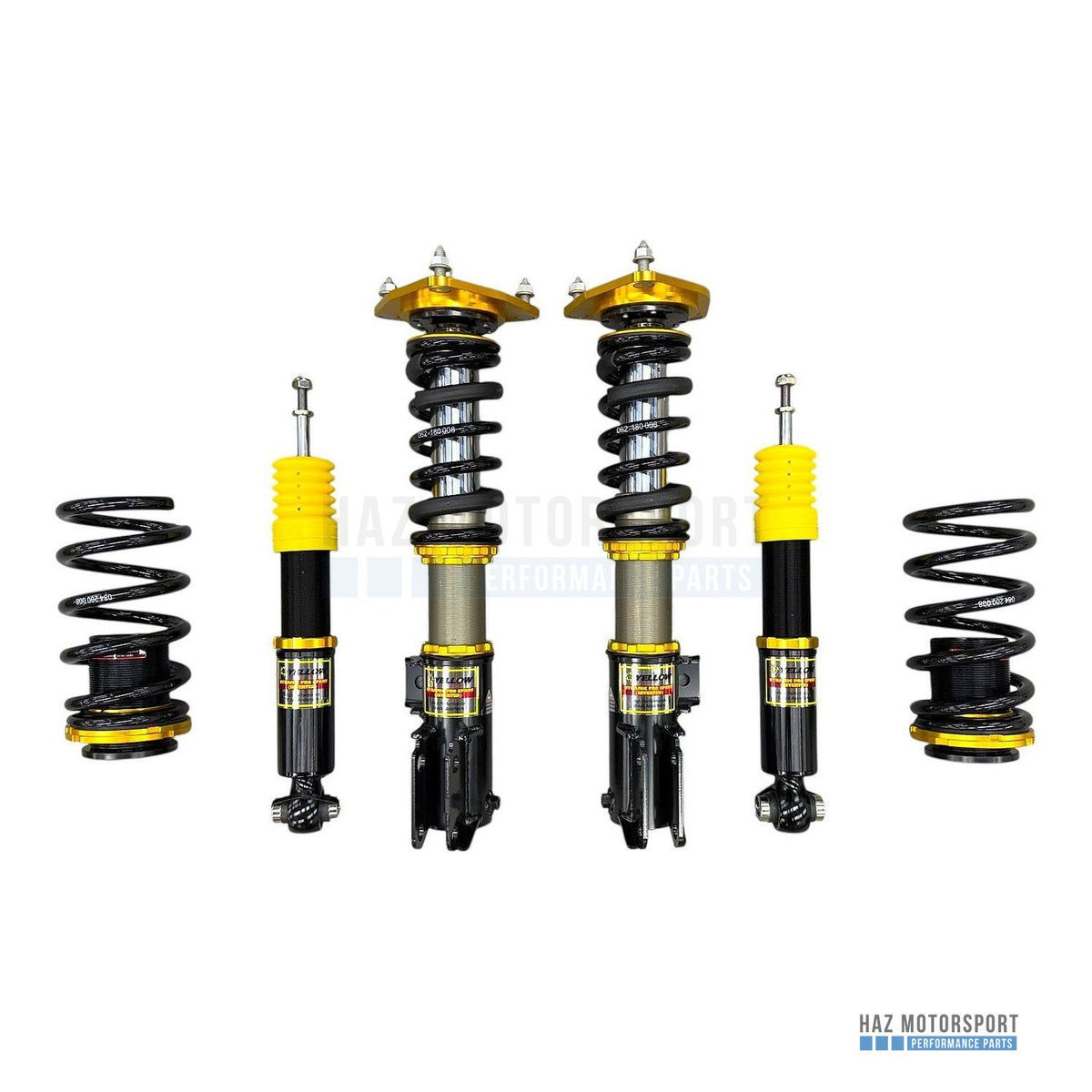 YSR Dynamic Pro Sport Inverted Coilovers - for Hyundai Genesis Rohens BK 08-13 3.8L Coupe (YS01-HY-DPS006-i) - Yellow