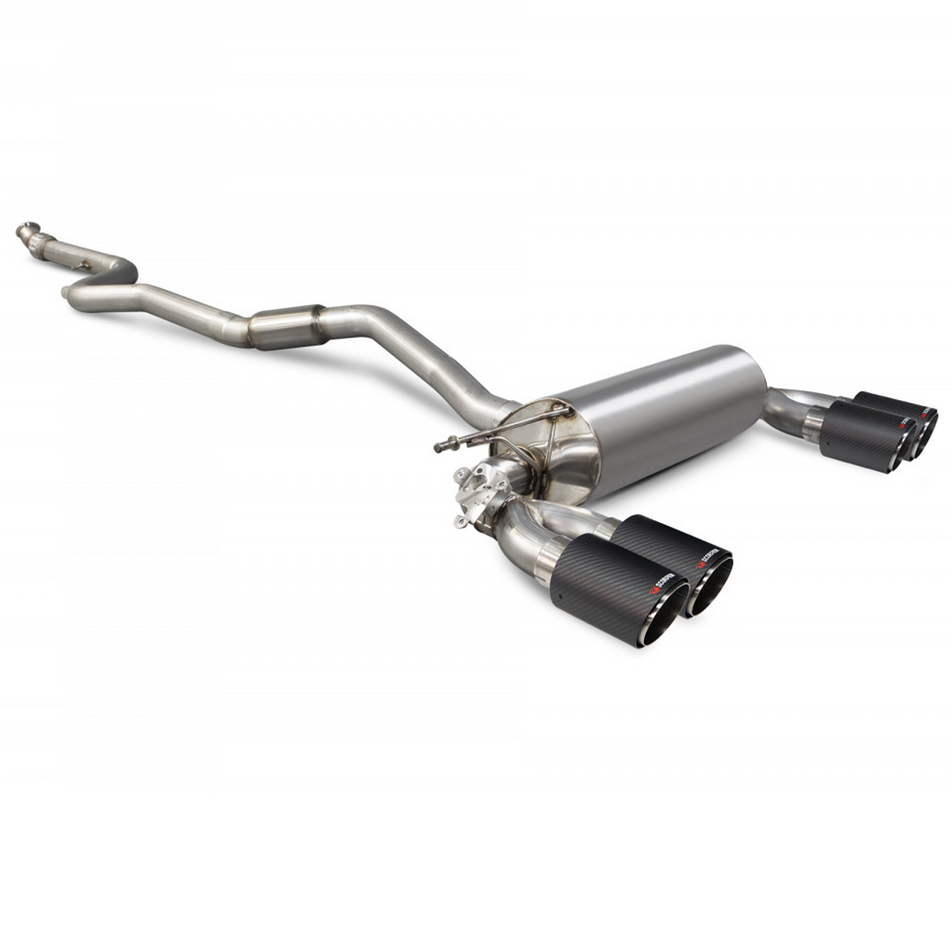 Scorpion 3.15" Cat-back Valved Exhaust system + Carbon Tips BMW M2 F87 Non-GPF