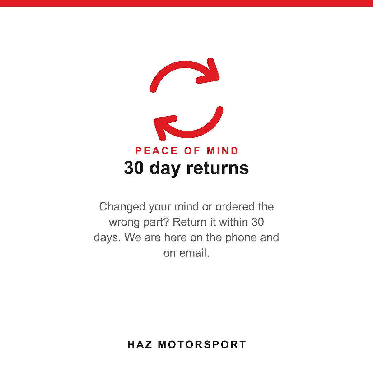 30 day returns