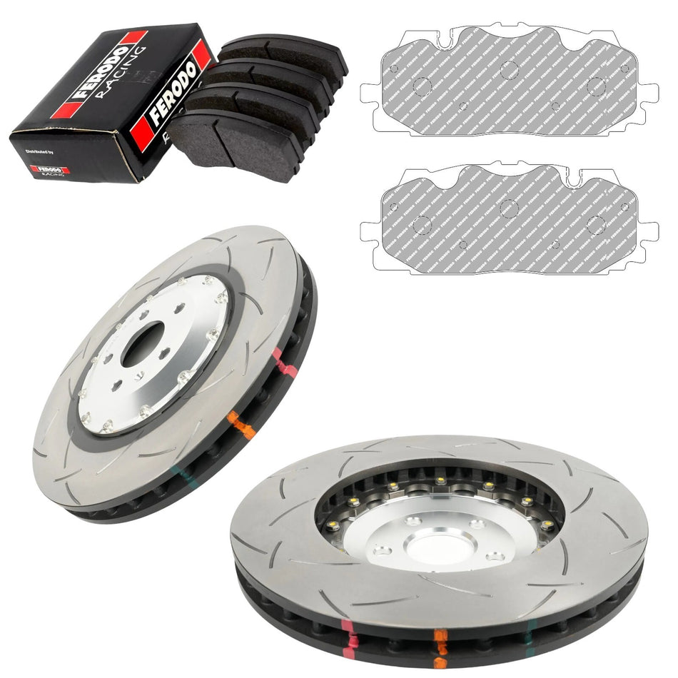 AUDI RS3 8Y Saloon/Hatch DBA T3 Front Grooved Brake Discs And Ferodo DS2500 Pads