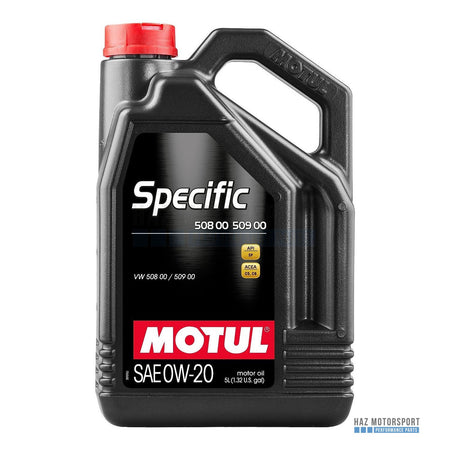 5L MOTUL SPECIFIC 508 00 509 00 0W-20 Engine Oil VW Audi Porsche C20 ACEA C5