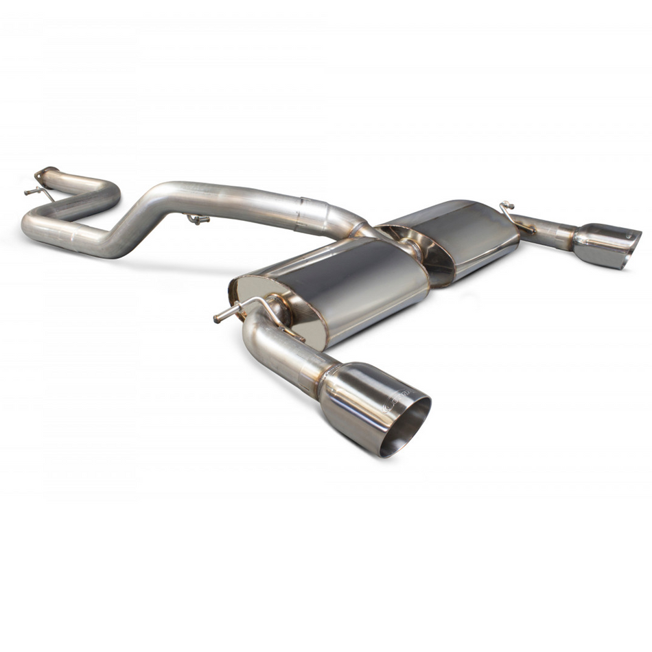 Ford Focus Mk2 St225 2.5 Turbo 06-11 Scorpion 3" Non-Resonated Catback Exhaust