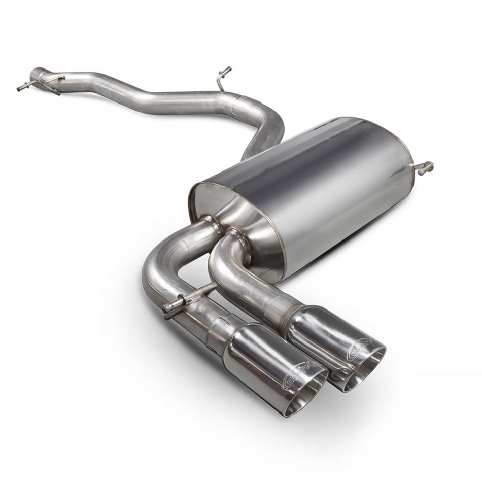 Audi S3 8P 06-12 Scorpion 2.75" Non-Res Catback Exhaust S/S Daytona (Twin) Tip