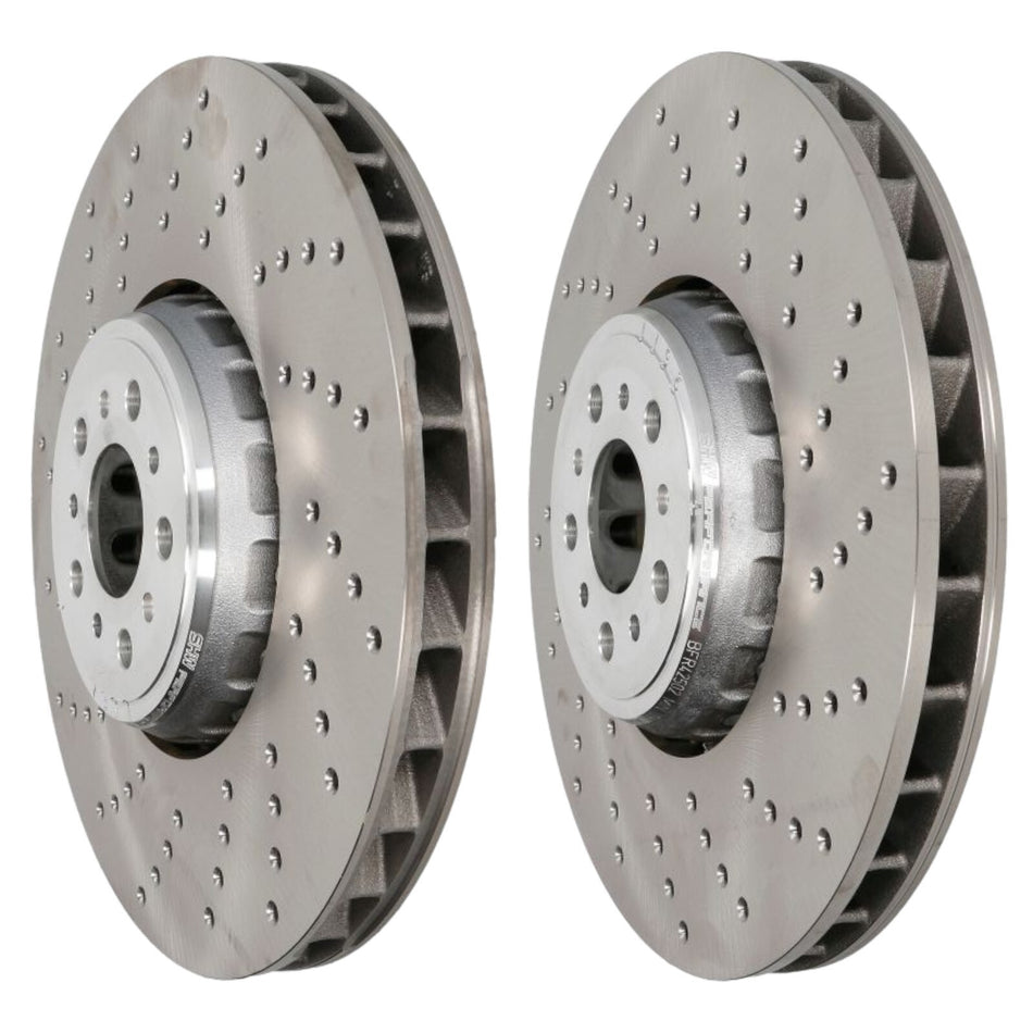 SHW Performance Front Brake Discs Drilled 395x36mm X2 For BMW M5 F90 / M8 F92