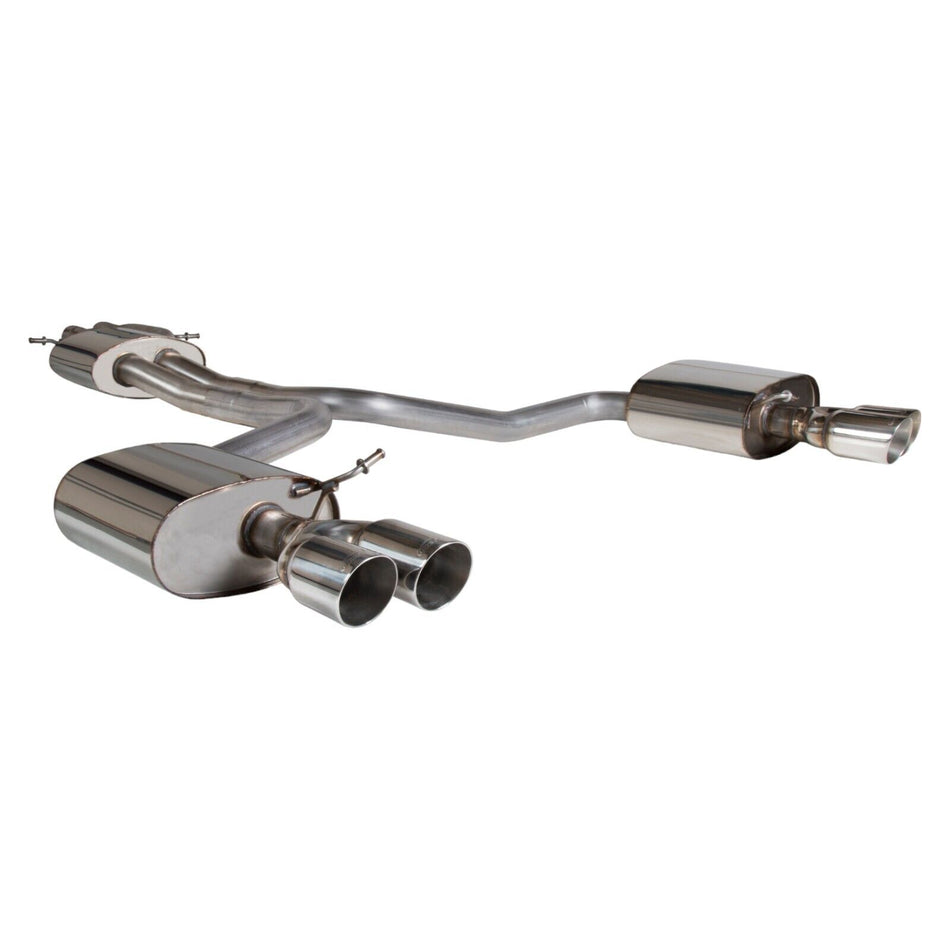 Audi S4/S5 B8 & B8.5/S5 09-16 2.5" Resonated Half Exhaust Polished Daytona Tip