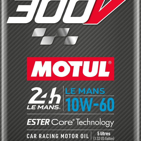 Motul 300V Le Mans 10W-60 Motorsport Car Fully Synthetic Engine Oil (2L & 5L)