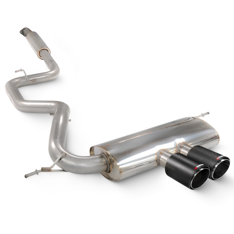 Scorpion 3" Resonated cat-back Exhaust + Carbon Tips Ford Focus ST 250 MK3 Hatch