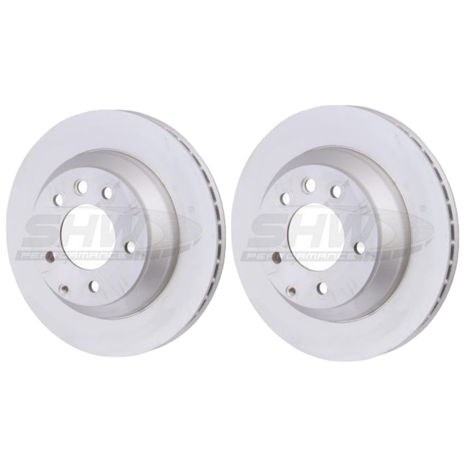 SHW Rear Brake Discs Smooth 330x28mm x2 For Audi Q7/ VW Touareg /Porsche Cayenne