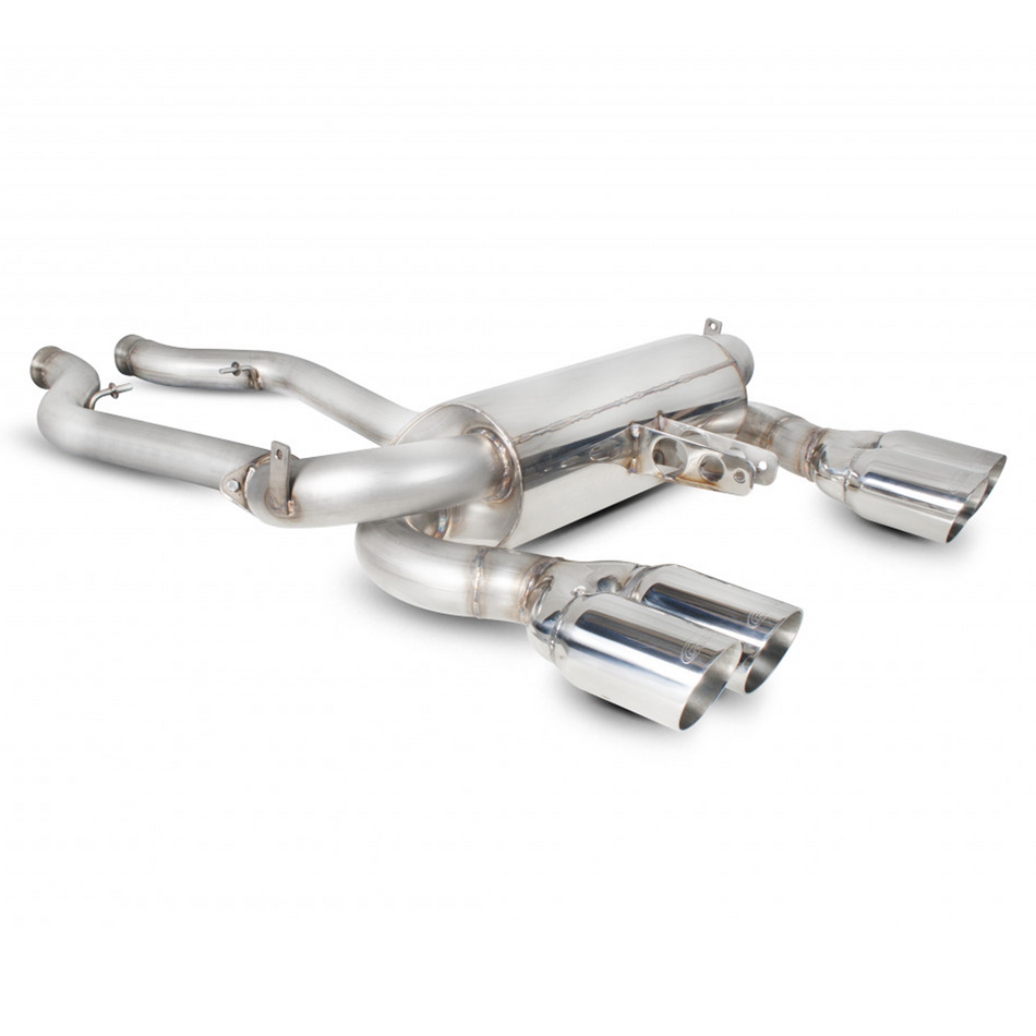 BMW E90 E92 M3 Scorpion 2.75" Half Exhaust System Stainless Polished Daytona Tip