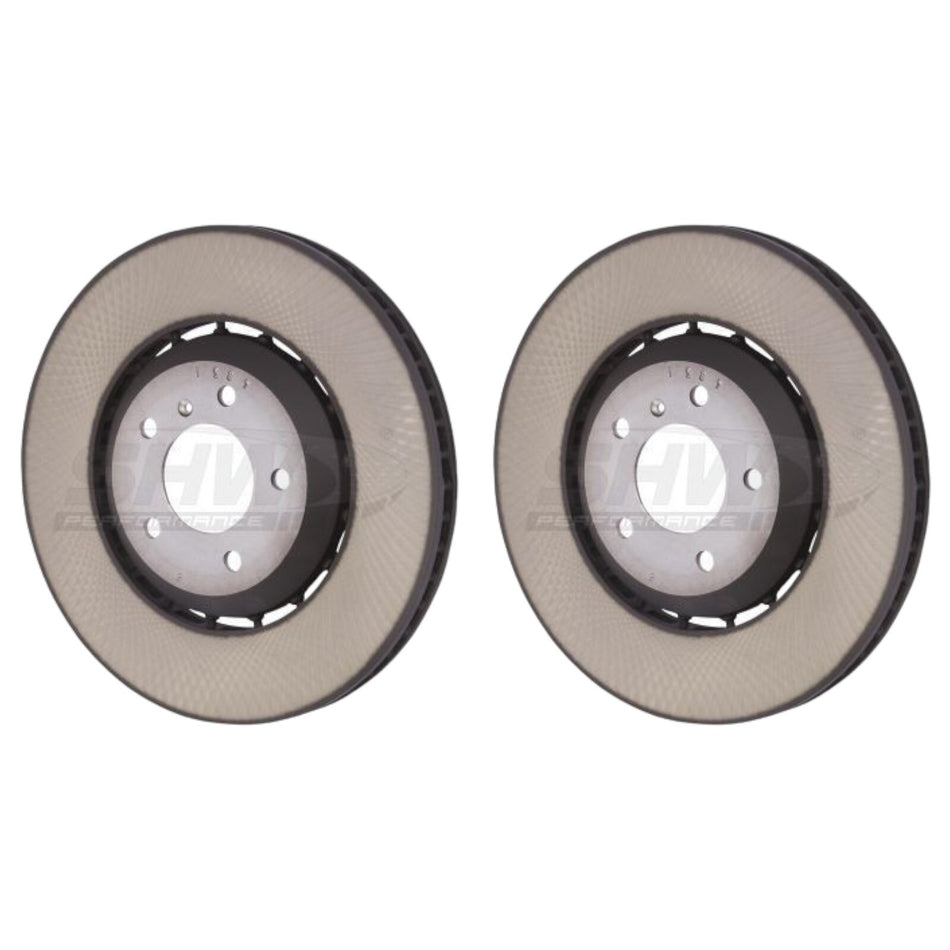 SHW Rear Brake Discs Smooth 380x30mm X2 For Bentley Bentayga 3.0 4.0 6.0 4V1 A8