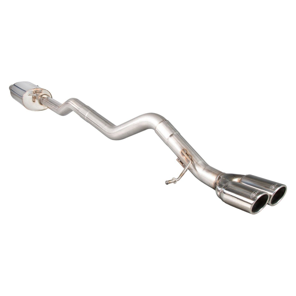 Scorpion Resonated cat/DPF-back Exhaust Silver Monaco Tips VW Transporter T5 T6