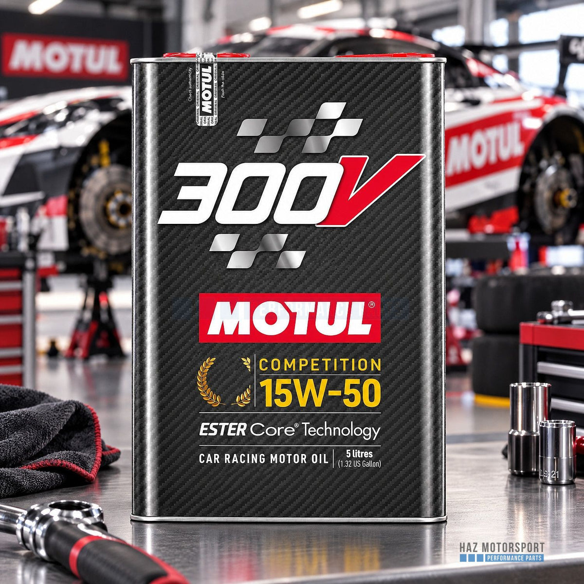 5L MOTUL 300V COMPETITION 15W-50 Ester Racing Engine Oil Motorsport Track
