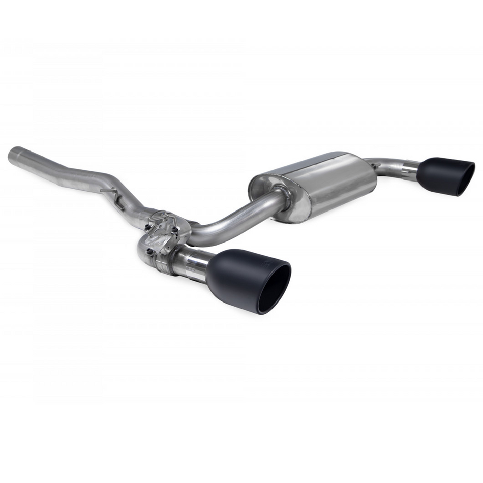 Scorpion GPF-Back Valved Exhaust system + Black Indy Tips BMW M135i F40 GPF