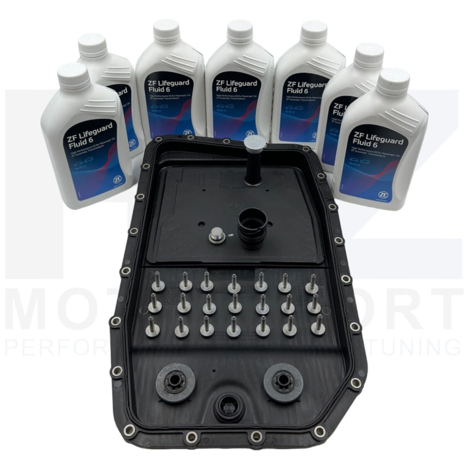 Bmw ZF 6 Speed Automatic Transmission Gearbox Sump Pan Filter Kit + Oil Genuine