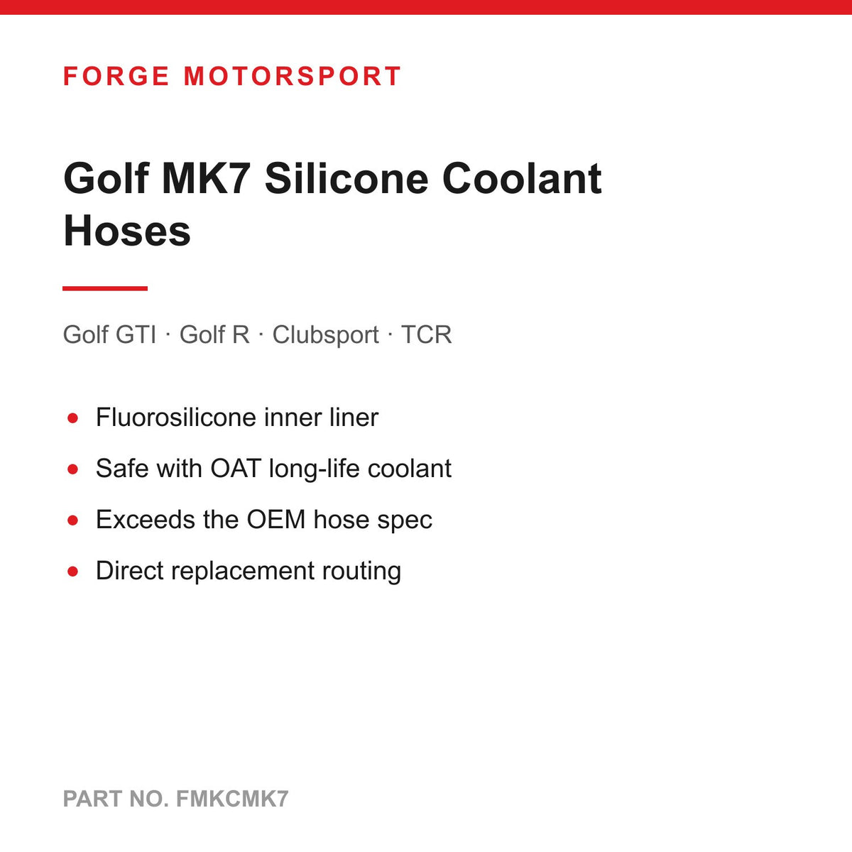 Forge FMKCMK7 full hose set