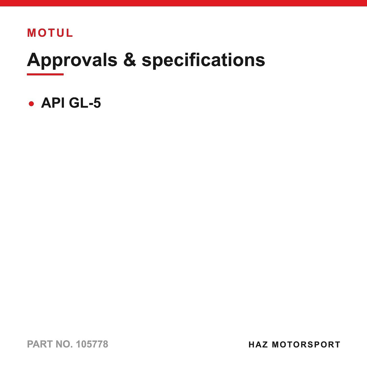 1L MOTUL GEAR 300 LS 75W-90 Ester Gear Oil Limited Slip Differential LSD GL-5